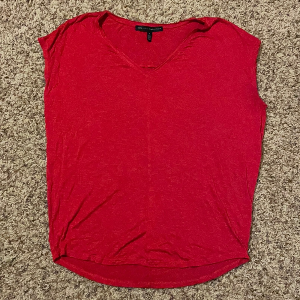 WHBM Red soft best tee